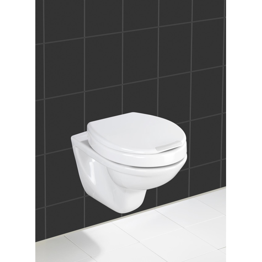 WENKO 21905100-WC sedátko SECURA 37x44 cm biela/sivá