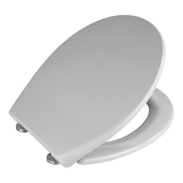 WENKO 22402100-WC sedadlo SAMOS 44,5x37,5 cm šedá/strieborná