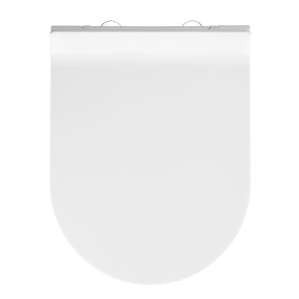 WENKO 22415100-WC sedátko HABOS 46x36 cm biela/strieborná