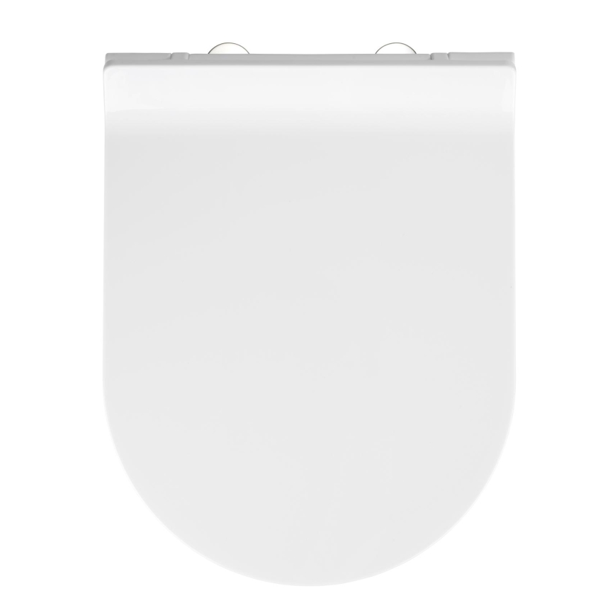 WENKO 22415100-WC sedátko HABOS 46x36 cm biela/strieborná