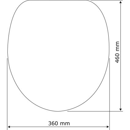 WENKO 22415100-WC sedátko HABOS 46x36 cm biela/strieborná