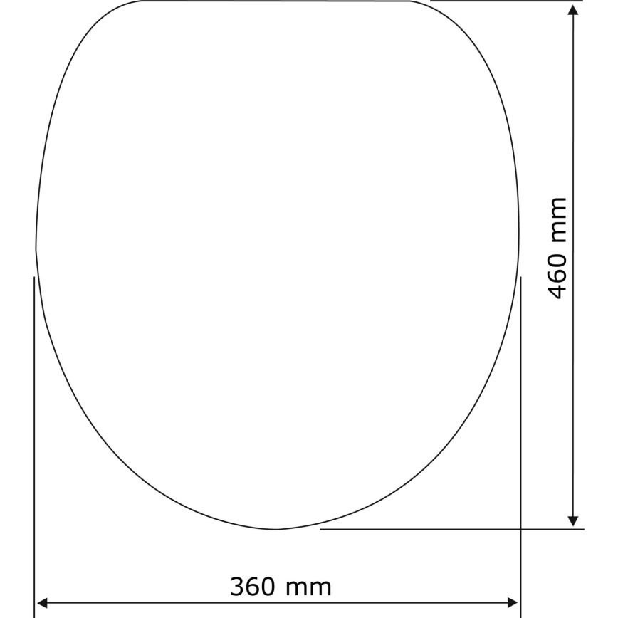 WENKO 22415100-WC sedátko HABOS 46x36 cm biela/strieborná