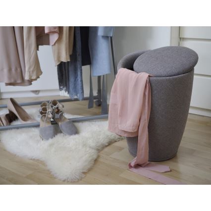 WENKO 22448100 - Stolička CANDY 36x50,5 cm šedá/čierna