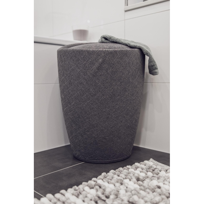 WENKO 22448100 - Stolička CANDY 36x50,5 cm šedá/čierna