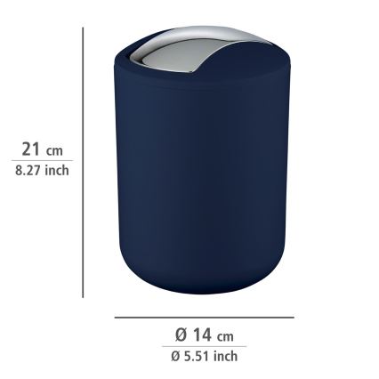 WENKO 22520100 - Kôš BRASIL 14x21 cm modrá/lesklý chróm