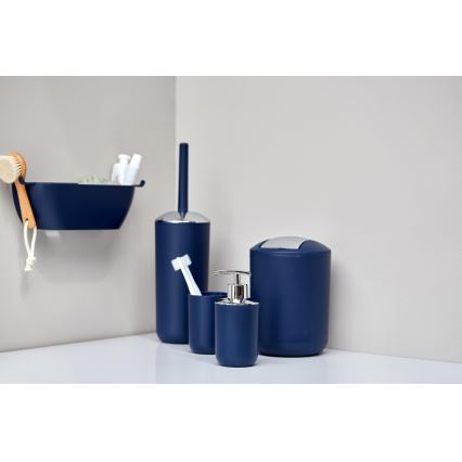 WENKO 22522100 - WC kefa BRASIL 10x37 cm modrá/lesklý chróm