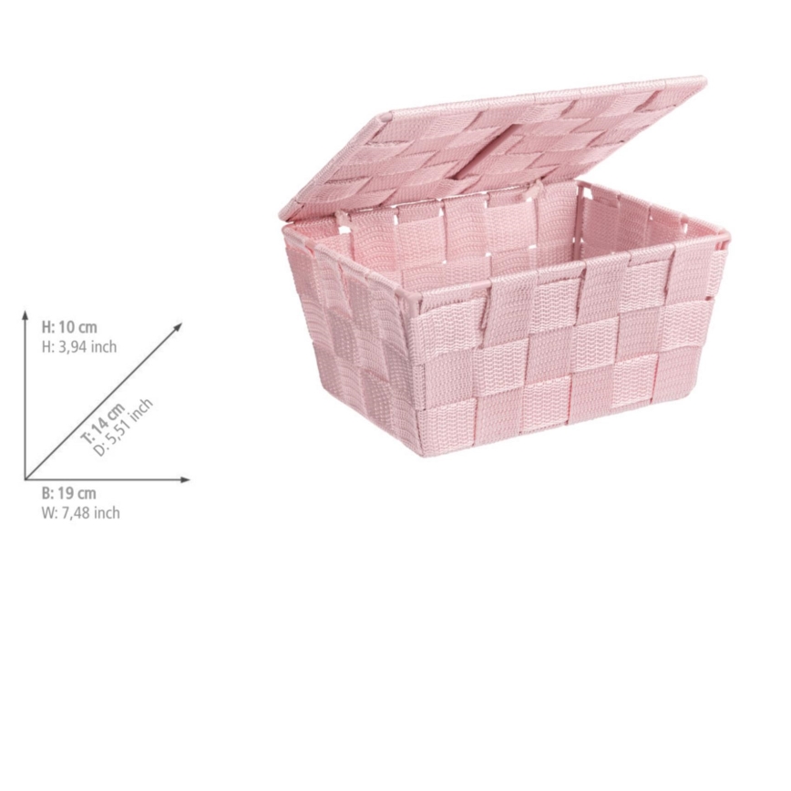 WENKO 22574100 - Kôš ADRIA 19x14 cm ružový