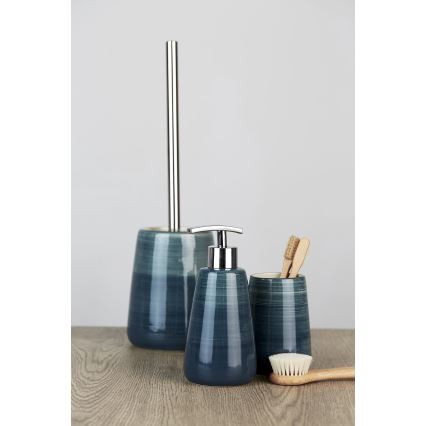 WENKO 22648100 - WC súprava POTTERY 12,5x39,5 cm tyrkysová