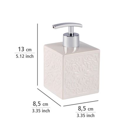 WENKO 22650100 - dávkovač mydla CORDOBA 500 ml, biely