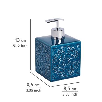 WENKO 22653100 - Dávkovač mydla CORDOBA 500 ml modrý