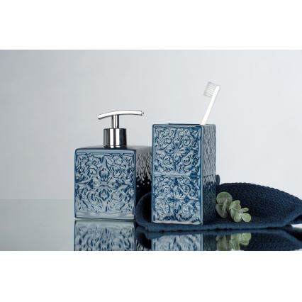 WENKO 22653100 - Dávkovač mydla CORDOBA 500 ml modrý