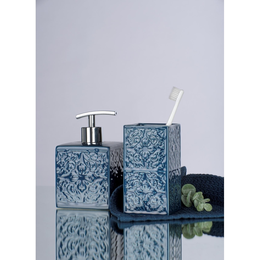WENKO 22653100 - Dávkovač mydla CORDOBA 500 ml modrý