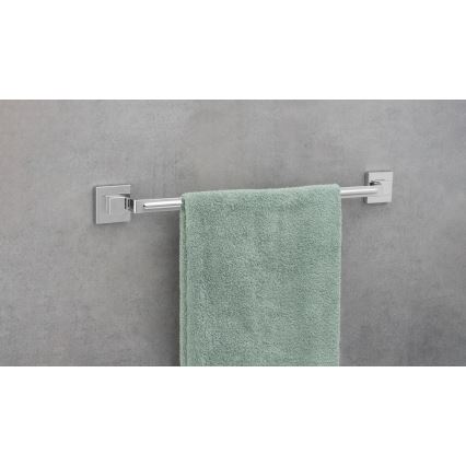 WENKO 22684100-Držiak uterákov VACUUM-LOC QUADRO ED 60,5x6 cm strieborná/lesk. chróm