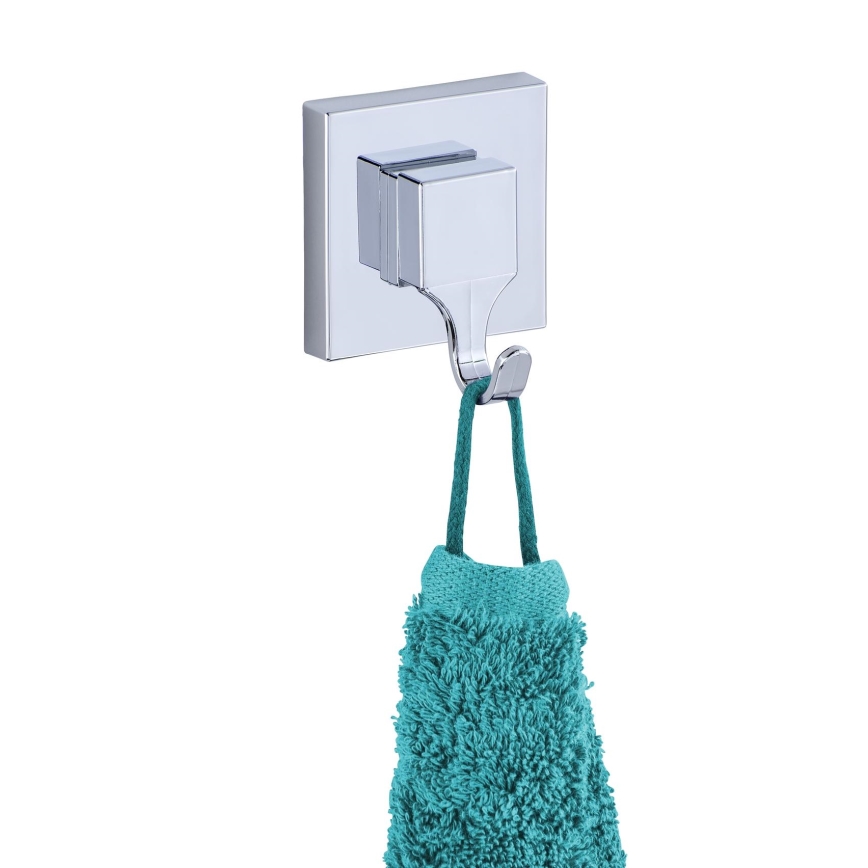 WENKO 22688100-Háčik VACUUM-LOC QUADRO ED 6x7 cm strieborný/lesklý chróm