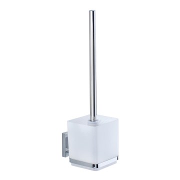 WENKO 22695100-WC kefa VACUUM-LOC QUADRO ED 9,5x37 cm strieborná/lesklý chróm/priehľadná
