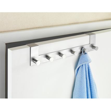 WENKO 22804100-Vešiak CELANO 39x11 cm nerez/strieborný