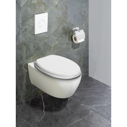 WENKO 22885100-WC sedátko URBIO 36x42,5 cm biela/strieborná