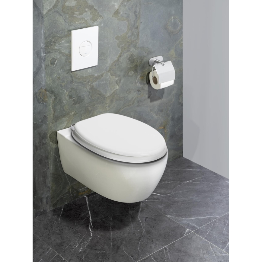 WENKO 22885100-WC sedátko URBIO 36x42,5 cm biela/strieborná
