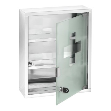 WENKO 22924100 - Lekárnička 30x40 cm nerez/strieborná