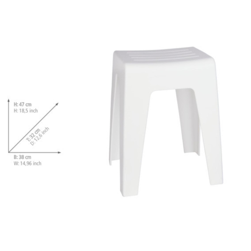 WENKO 22943100 - Stolička KUMBA 38x47 cm biela