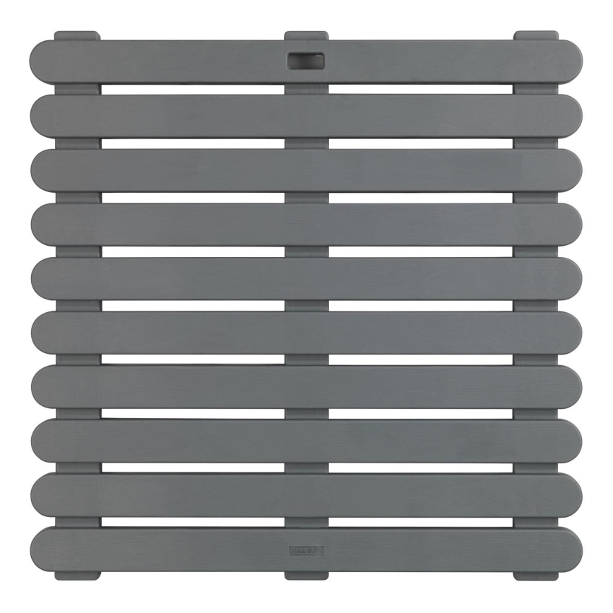 WENKO 22947100-Predložka do sprchy vhodná do interiéru aj exteriéru 55x55 cm sivá
