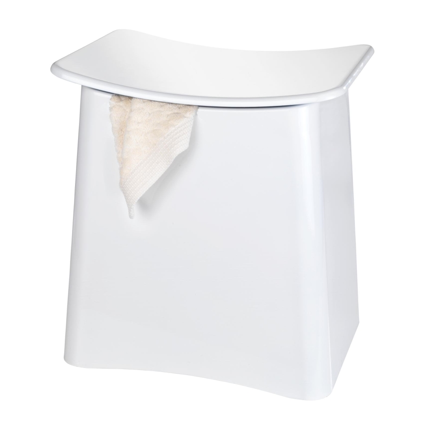 WENKO 22949100 - Stolička WING 45x48 cm biela/čierna