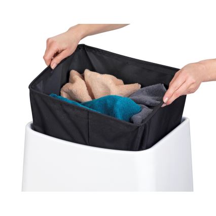 WENKO 22949100 - Stolička WING 45x48 cm biela/čierna