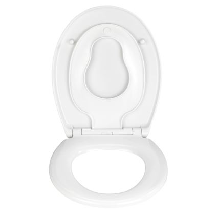 WENKO 22973100-WC sedadlo DELOS 44,5x37,5 cm biela/strieborná