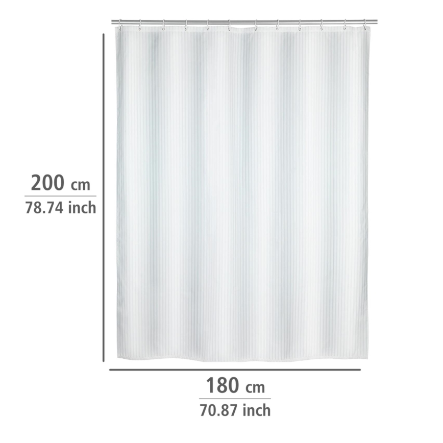 WENKO 23062100 - Sprchový záves PALAIS 180x200 cm biela