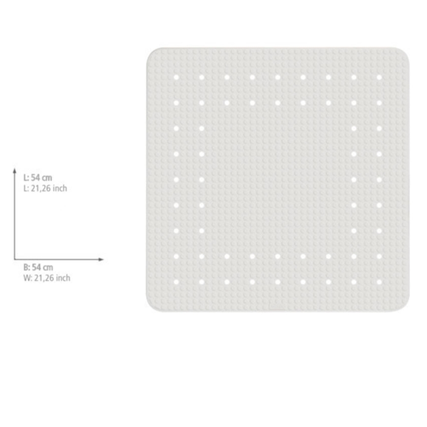 WENKO 23135100-Predložka do sprchy MIRASOL 54x54 cm biela