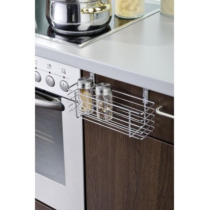 WENKO 2344100 - Košík SLIM 24x11,5 cm lesklý chróm/čierna