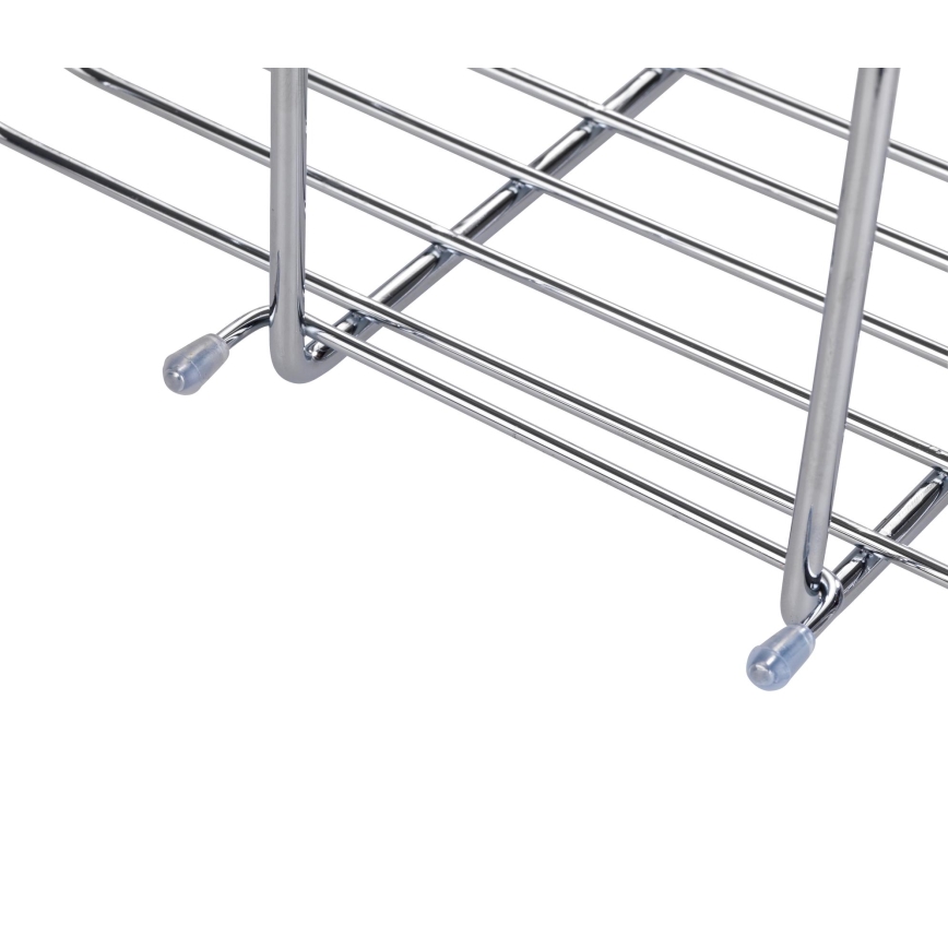 WENKO 23499100 - Sprchová polička MILO 25x36 cm nerezová/strieborná/priehľadná