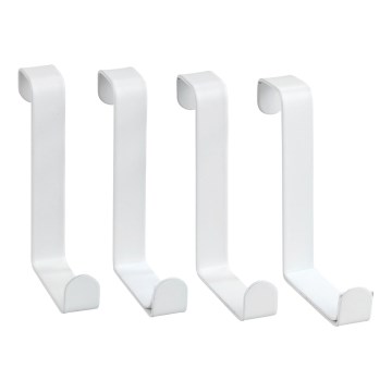 WENKO 23545100 - Vešiak na dvere 7,6x6 cm biely
