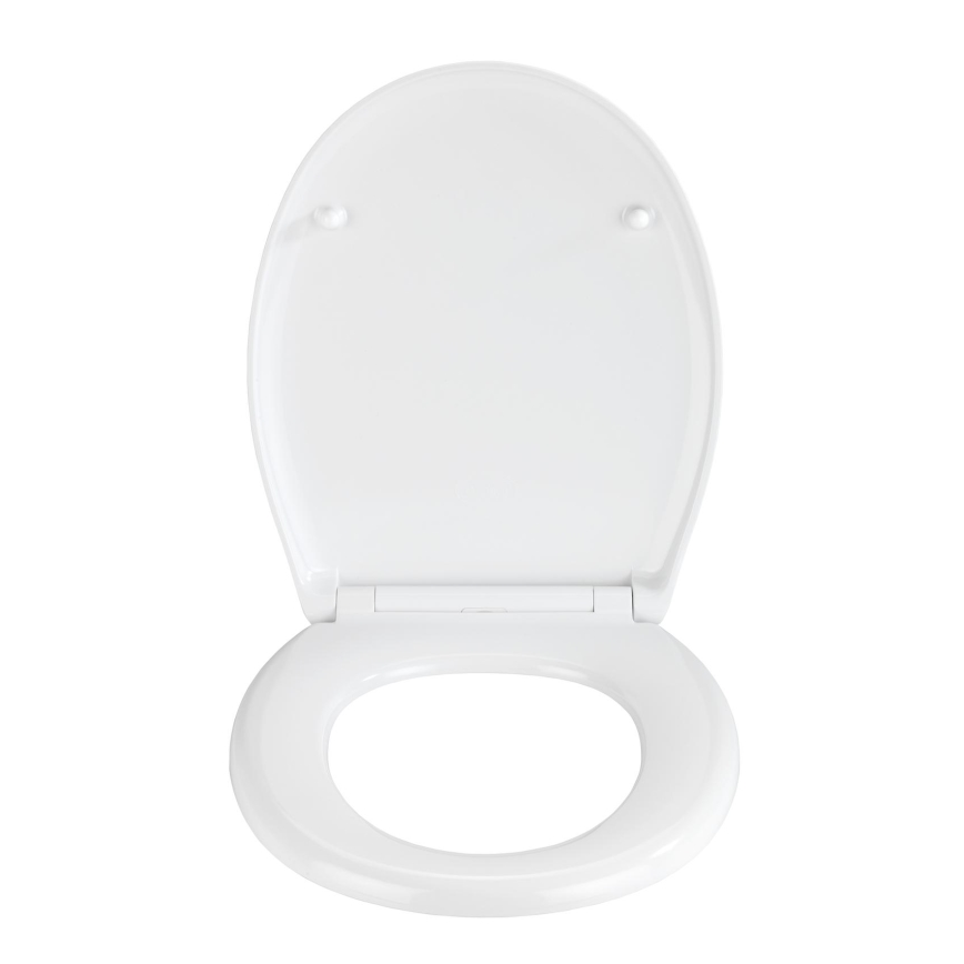 WENKO 23571100-WC WC sedadlo, nosnosť 300/350 kg, 44,5x37 cm, pestrofarebné/strieborné