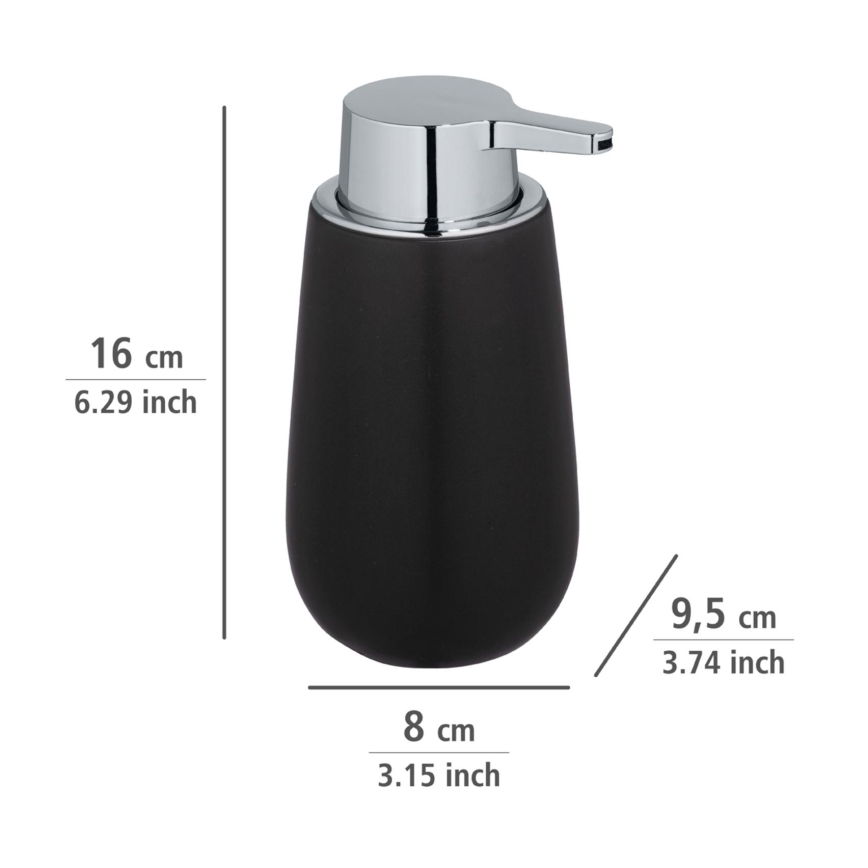 WENKO 23652800 - Dávkovač mydla BADI 320 ml čierny