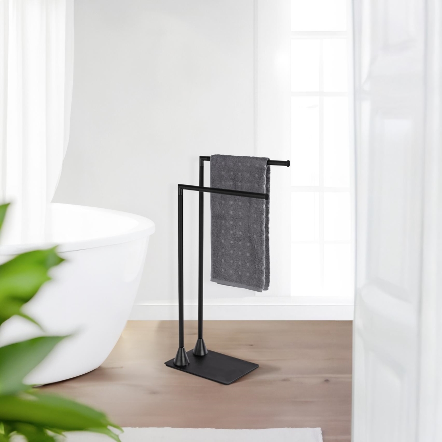 WENKO 23711100 - Stojan na uteráky HELLA 41 x 79 cm čierny