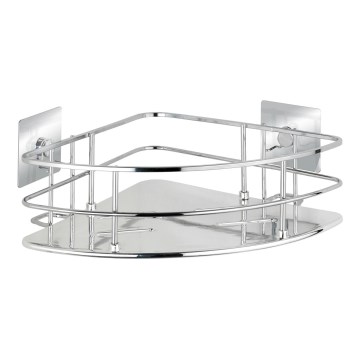 WENKO 23856800-Polica TURBO-LOC QUADRO ED. 27,5x19,3 cm nerez/lesklý chróm