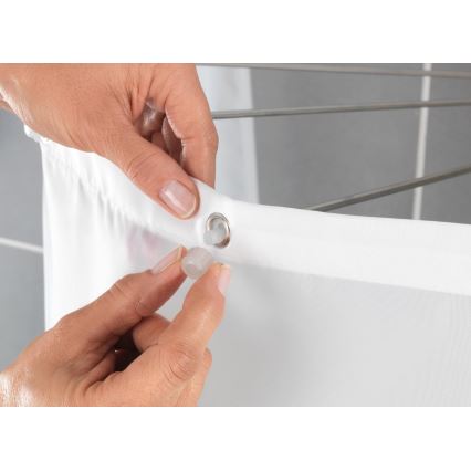 WENKO 23863100 - Sprchový držiak 96x72 cm nerez/biela