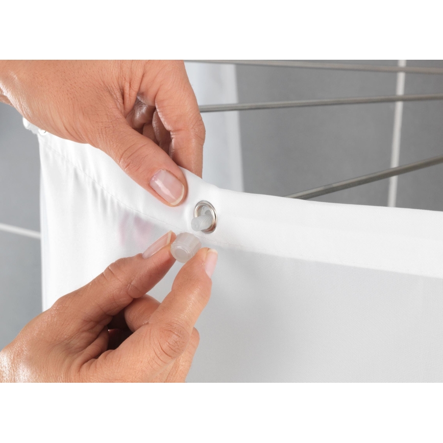 WENKO 23863100 - Sprchový držiak 96x72 cm nerez/biela