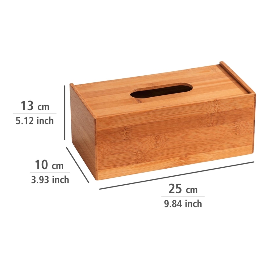 WENKO 23925100 - Box na vreckovky TERRA 25x13 cm hnedá