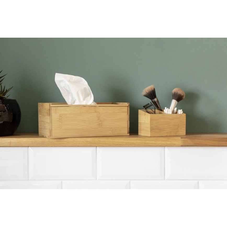 WENKO 23925100 - Box na vreckovky TERRA 25x13 cm hnedá