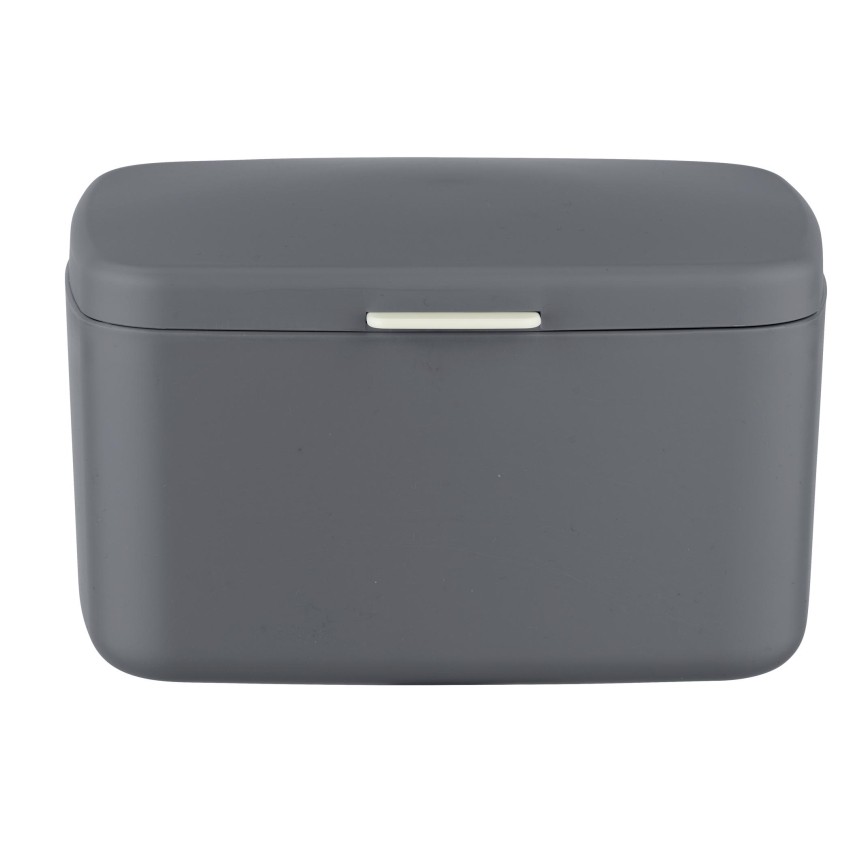 WENKO 23981100 - Úložný box BARCELONA 19,5x16 cm antracit/lesklý chróm