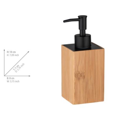 WENKO 23984100 - Dávkovač na mydlo PADUA 210 ml hnedá/čierna
