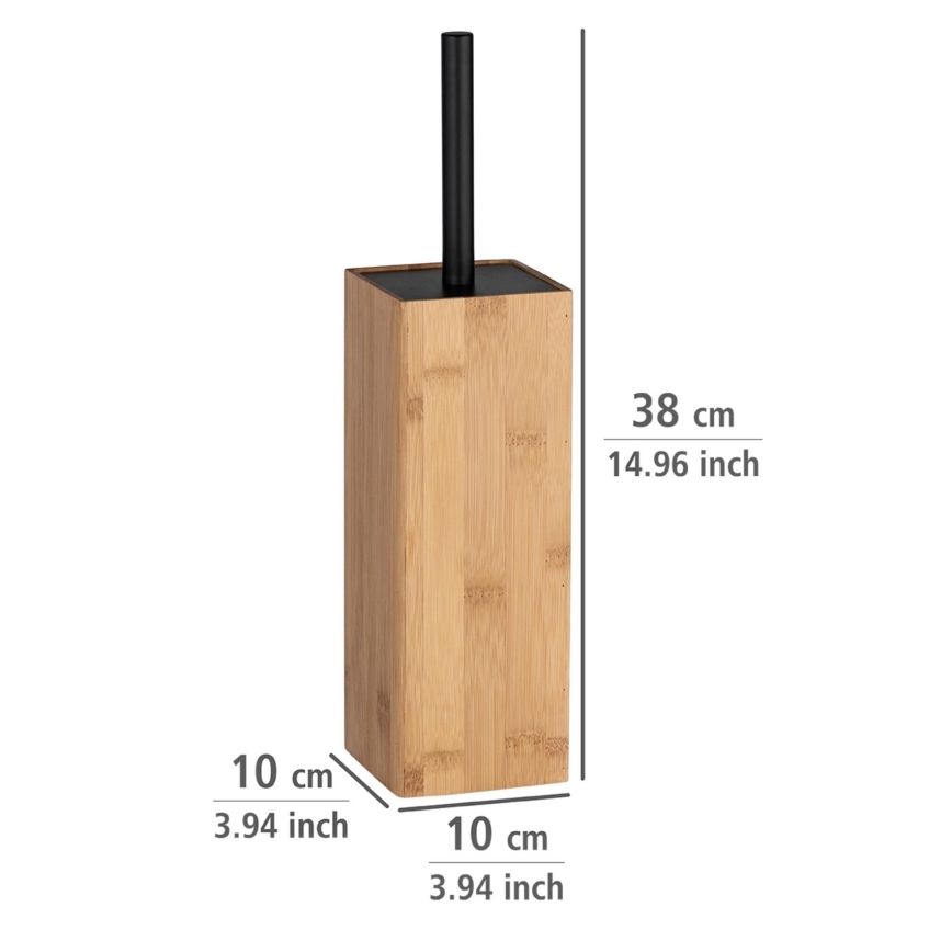 WENKO 23985100 - WC kefa PADUA 10x38 cm hnedá/čierna