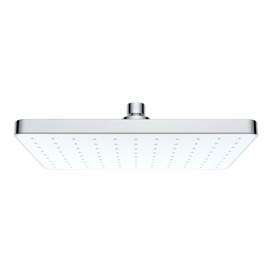WENKO 24001100 - Sprchová hlavica AUTOMATICKÉ ČISTENIE 25x17 cm lesklý chróm/biela