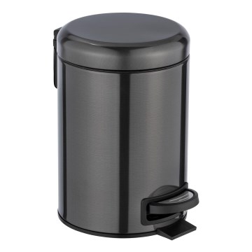 WENKO 24035100 - Kôš LEMAN 17x25 cm nerezová oceľ/čierna