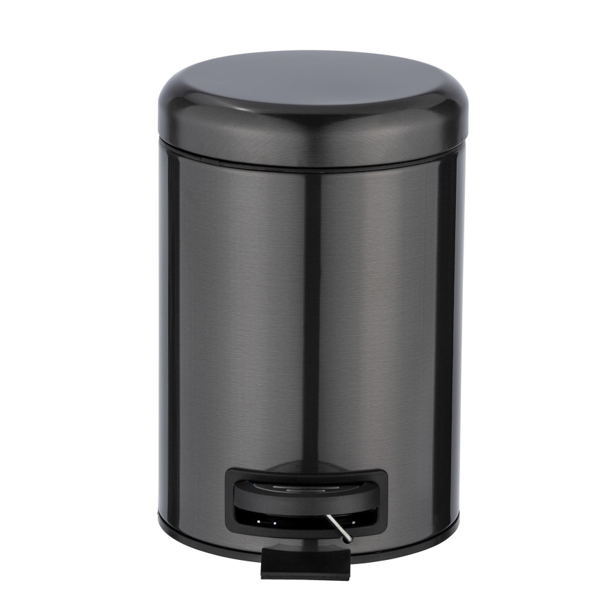 WENKO 24035100 - Kôš LEMAN 17x25 cm nerezová oceľ/čierna