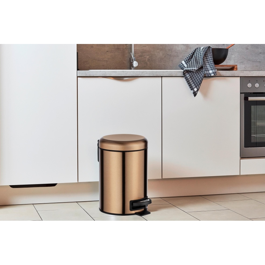 WENKO 24036100 - Kôš LEMAN 17x25 cm nerezový/medený/čierny