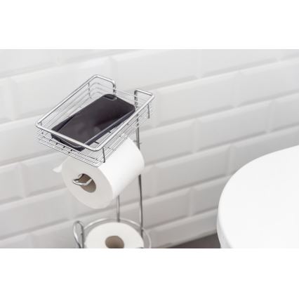 WENKO 24074800 - Držiak toaletného papiera 16x59 cm lesklý chróm