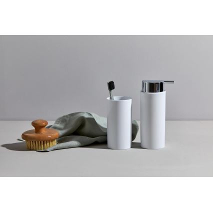 WENKO 24077800 - Sada CALVO 6,5x13 cm biela/lesklý chróm